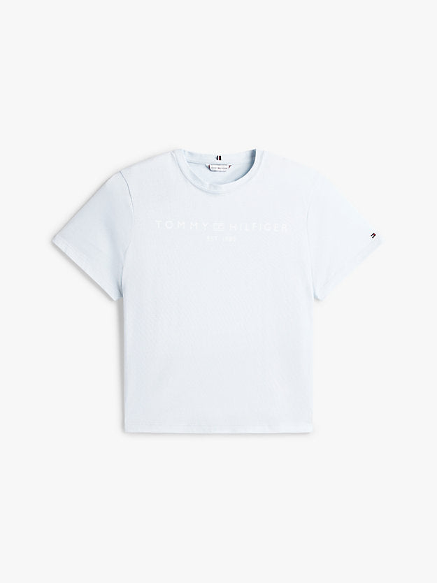 Curve Logo Jersey Crew Neck T-Shirt