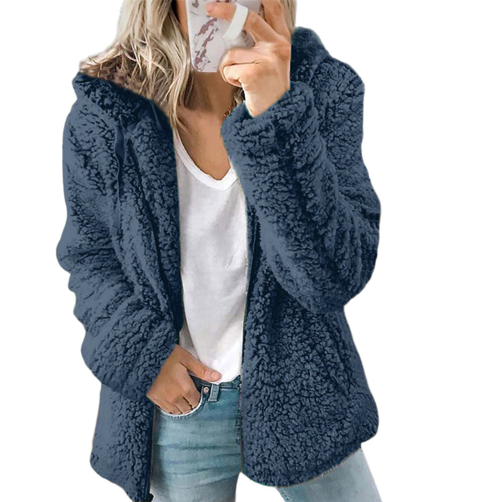 🔥LETZTER TAG 50% RABATT🔥 Damen Wollmantel mit Kapuze