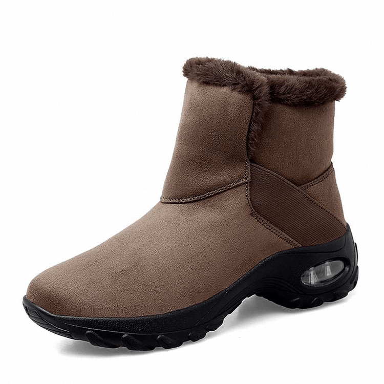 Bottes de neige en peluche pour femmes avec coussin d'air