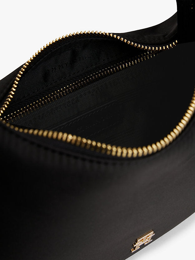 Satin Bracelet Handle Hobo Bag