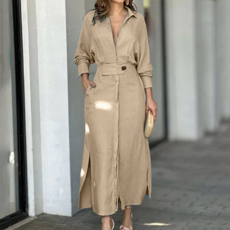 2025 Einfarbiges Maxikleid (aktualisierte Version)