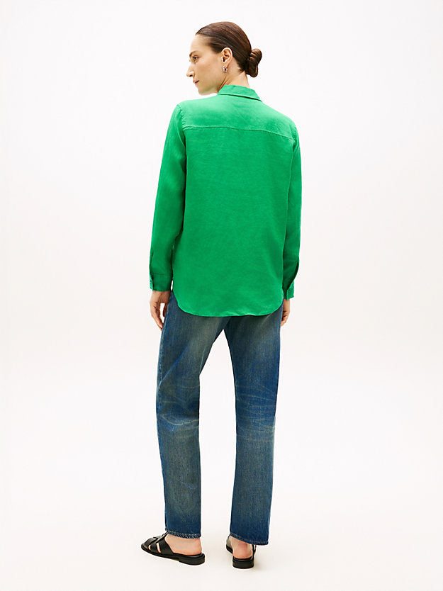 Relaxed Fit Pure Linen Shirt
