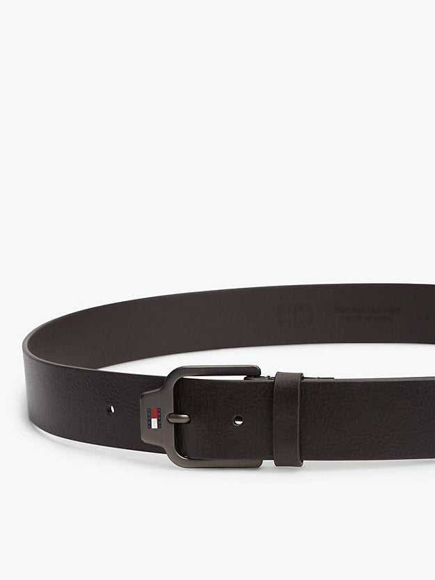 Scanton Logo Textured Leather Belt