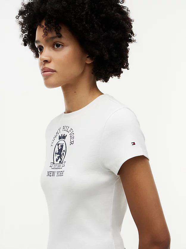 Washed Crest Slim T-Shirt
