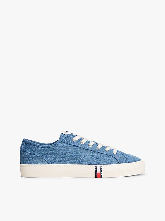 Archive Flag Stripe Washed Denim Trainers