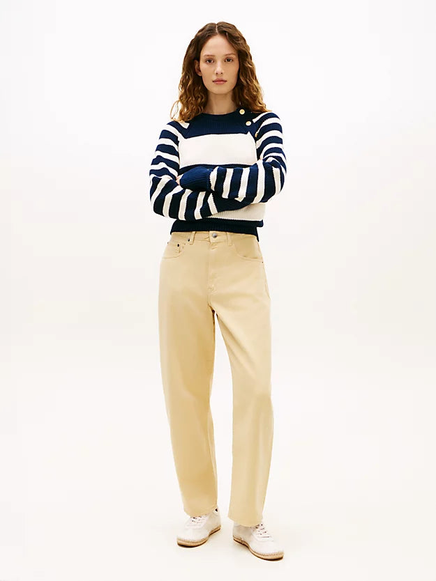 Mid Rise Barrel Leg Jeans