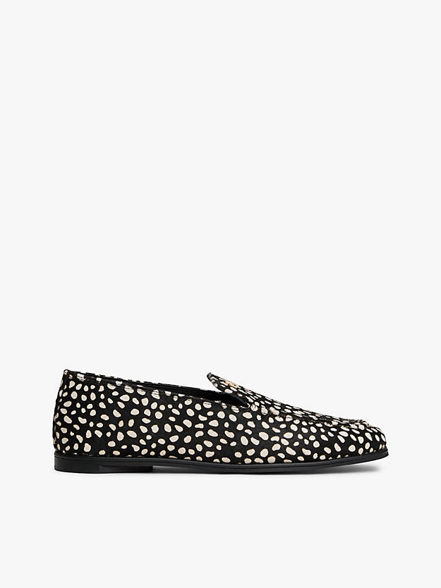 Snow Leopard Print Loafers