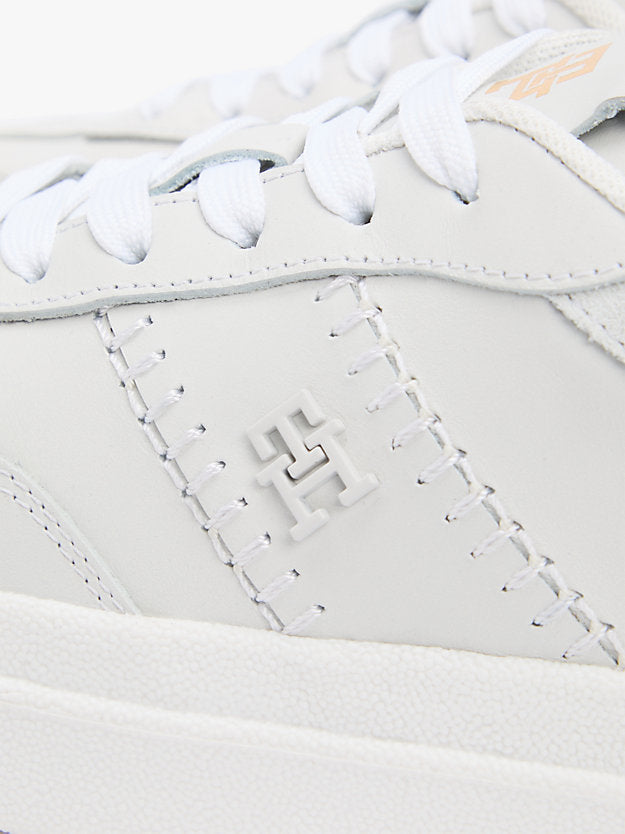 Leather Monogram Court Trainers