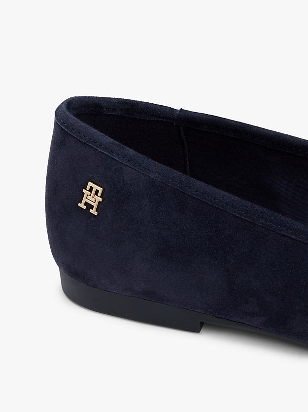 Monogram Suede Ballerinas