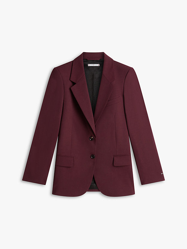 Relaxed Fit Wool Blend Blazer