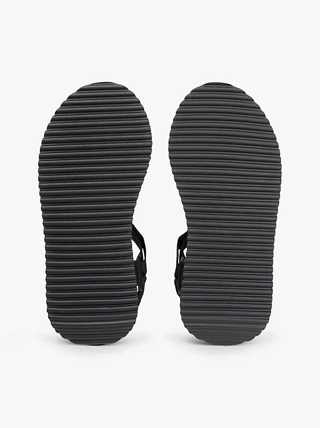 Webbing Rope Cleat Platform Sandals