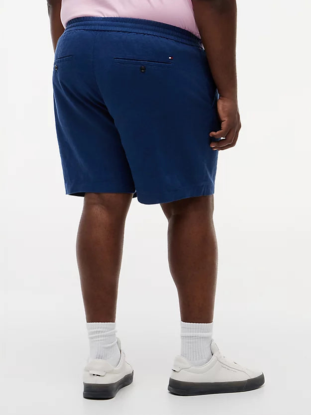 Plus Dover Linen Blend Regular Fit Chino Shorts