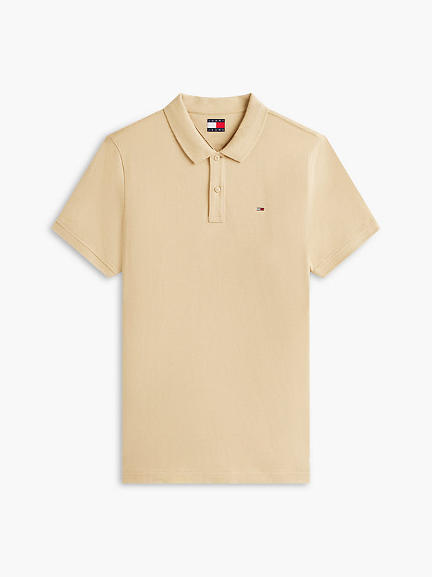 Flag Slim Fit Pique Polo Shirt