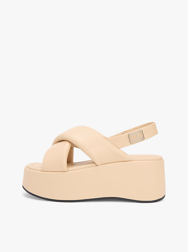 Padded Strap Wedge Sandals