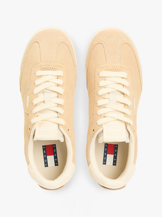 Low Profile Suede Serrated Trainers