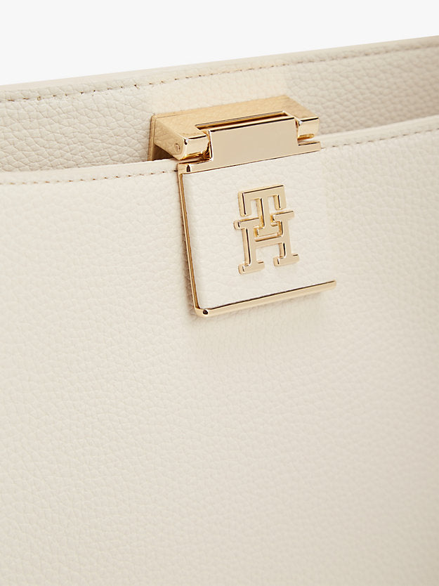 Monogram Pebble Grain Satchel