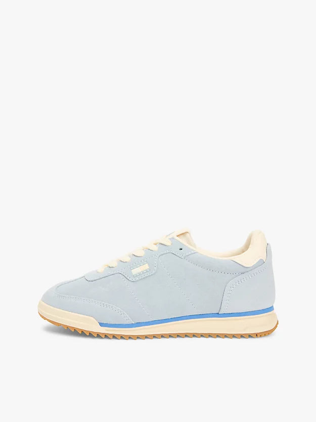 Low Profile Suede Serrated Trainers