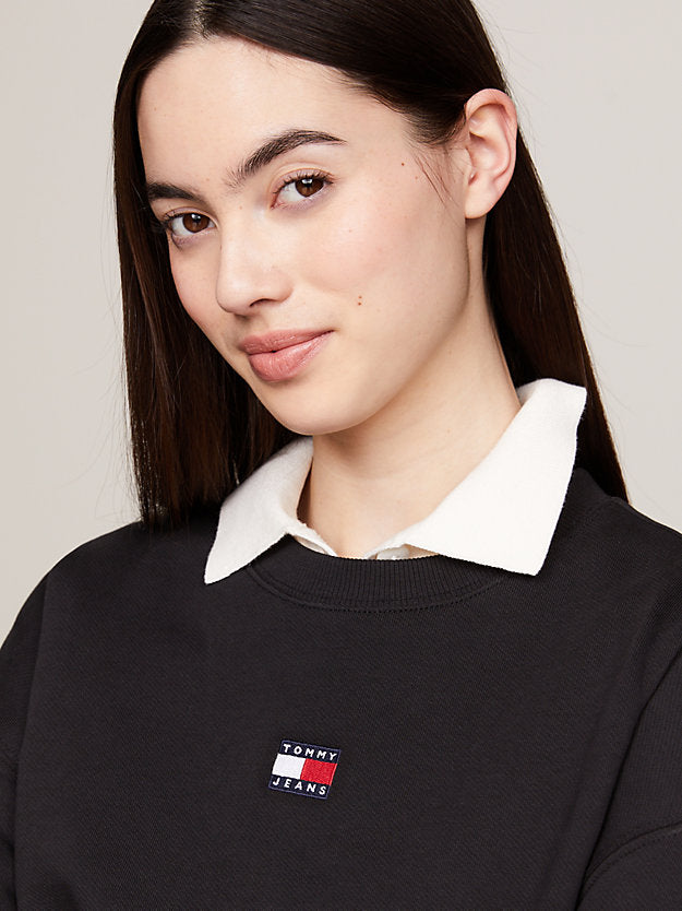 Badge Boxy Fleece Sweatshirt