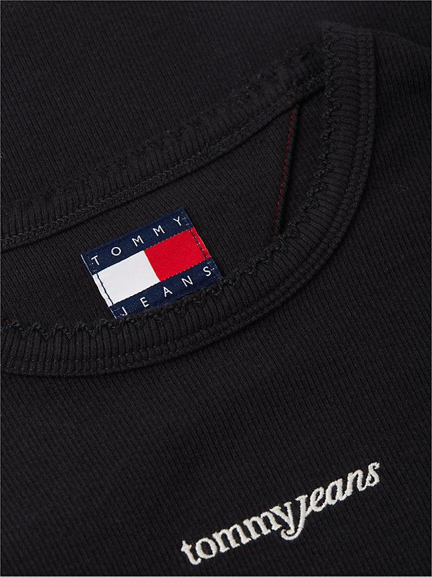 Logo Ribbed Slim T-Shirt