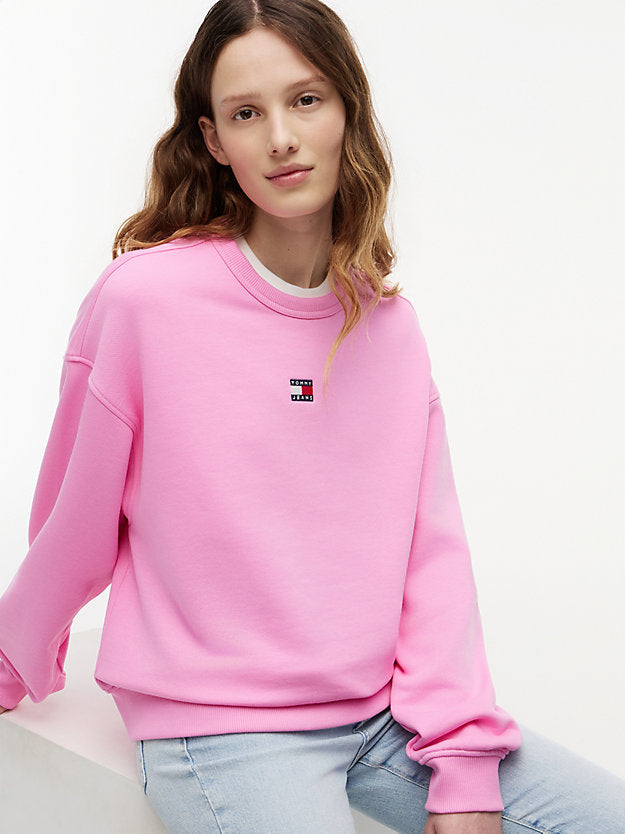 Badge Boxy Fleece Sweatshirt