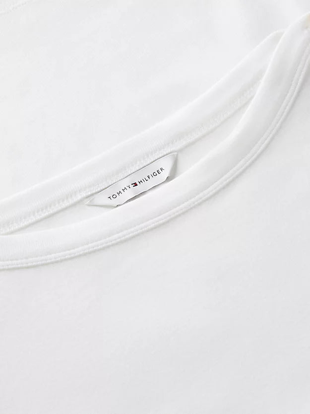 Gold-Tone Button Boat Neck T-Shirt