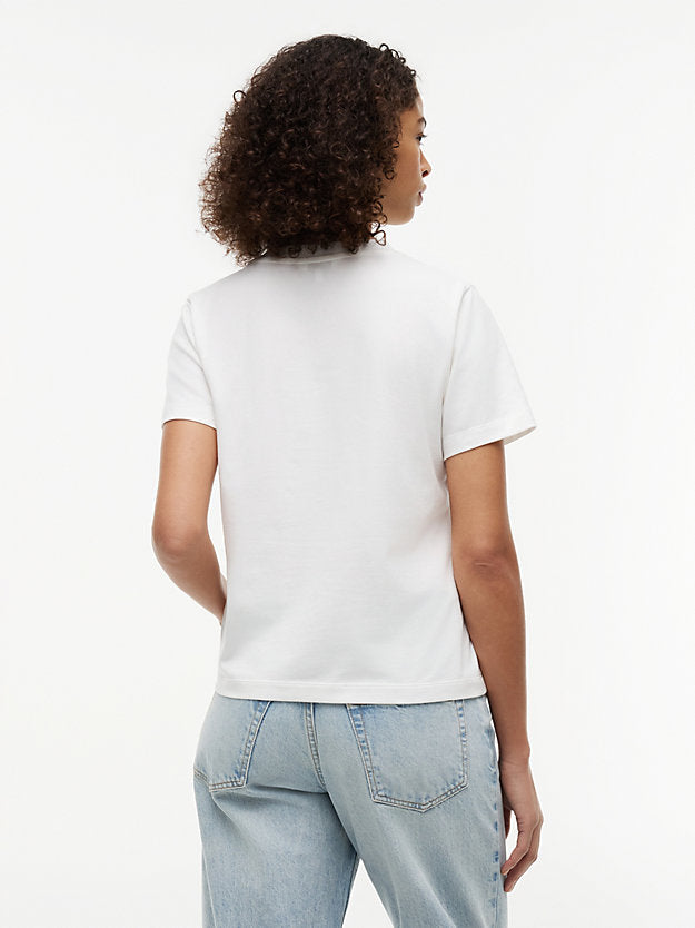 Logo Embroidery Crew Neck T-Shirt