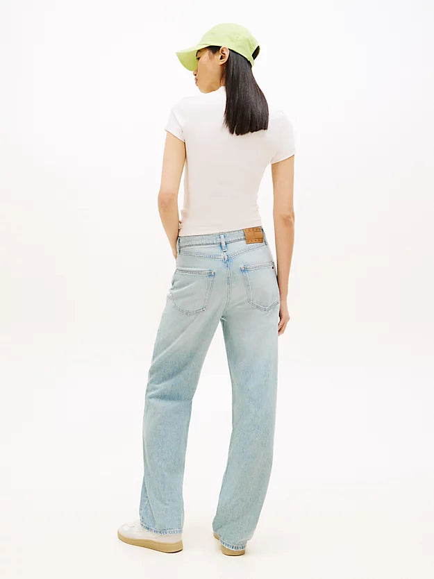High Rise Slim Straight Leg Jeans