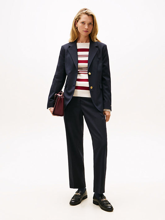 Timeless Slim Straight Leg Ankle Trousers