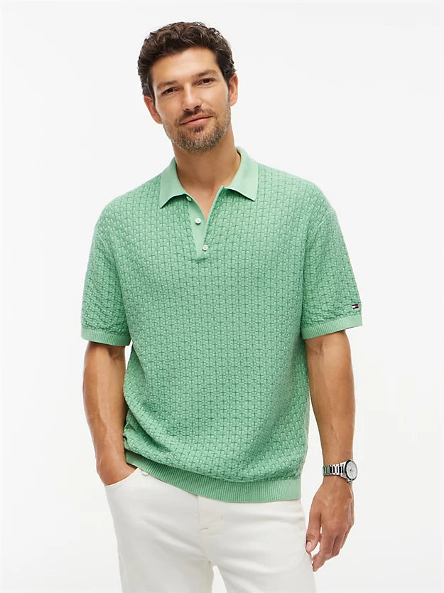 Washed Structured Polo Shirt