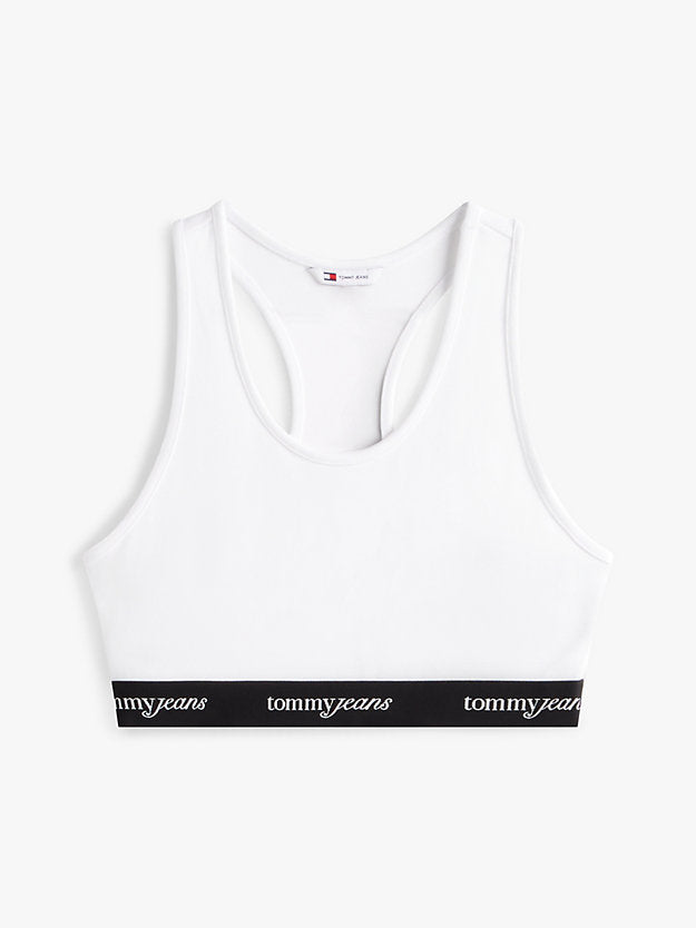 Repeat Logo Tape Racerback Bra Top