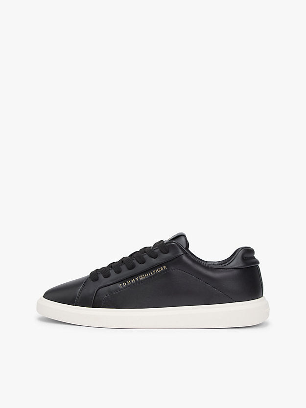 Lightweight Leather Cupsole Court Trainers