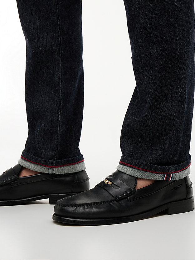 New York Label Denton slim straight selvedge jeans