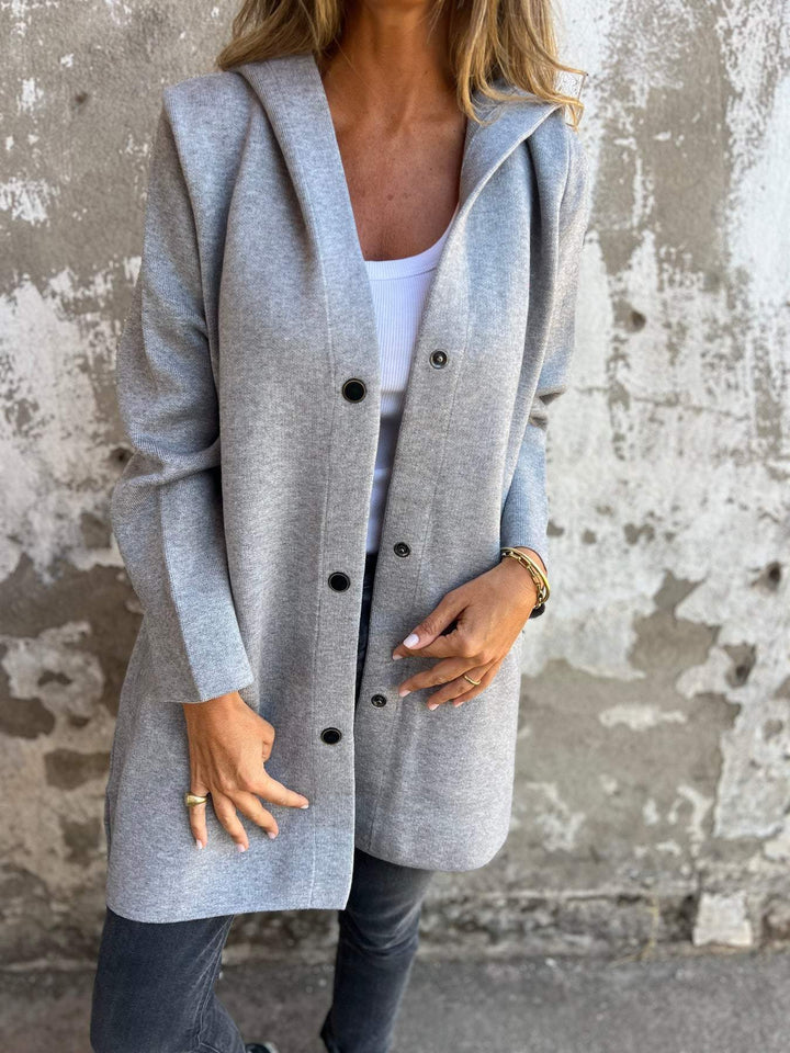 SOLDES EXCEPTIONNELS🔥 Veste à capuche décontractée boutonnée