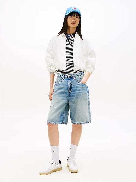 Logo Tape Water Repellent Bomber Jacket