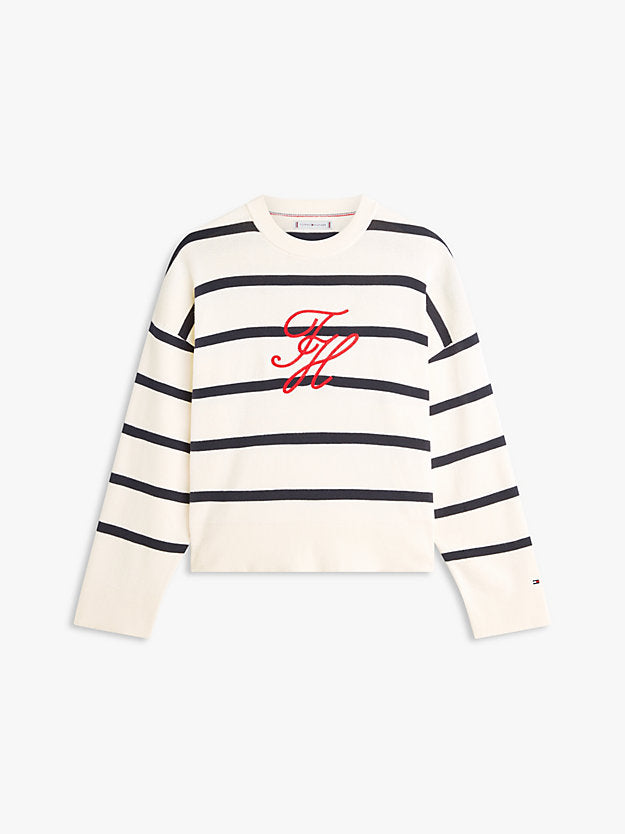 Premium Knit Logo Embroidery Relaxed Jumper
