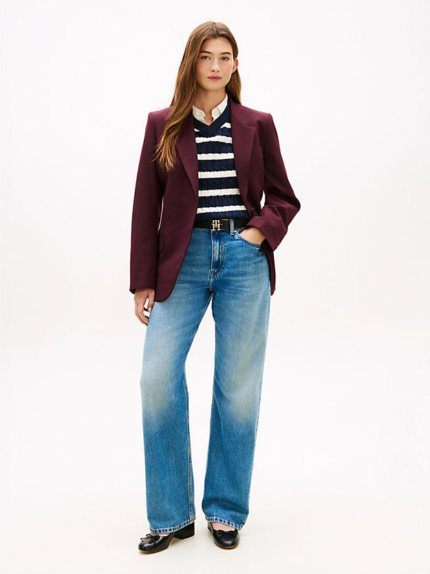 Mid Rise Loose Straight Leg Jeans