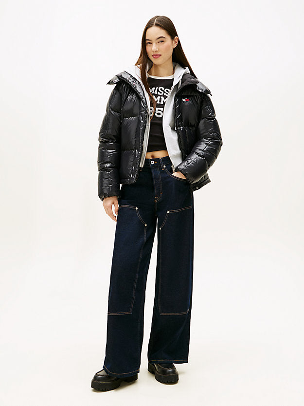 Shiny Quilted Down Alaska Puffer Jacket