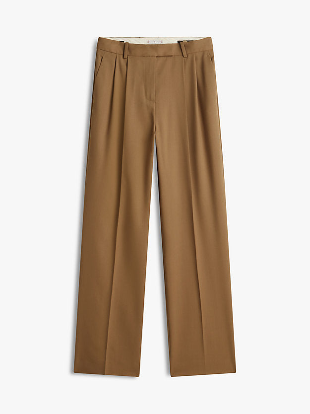 Timeless Pleated Relaxed Straight Leg Trousers