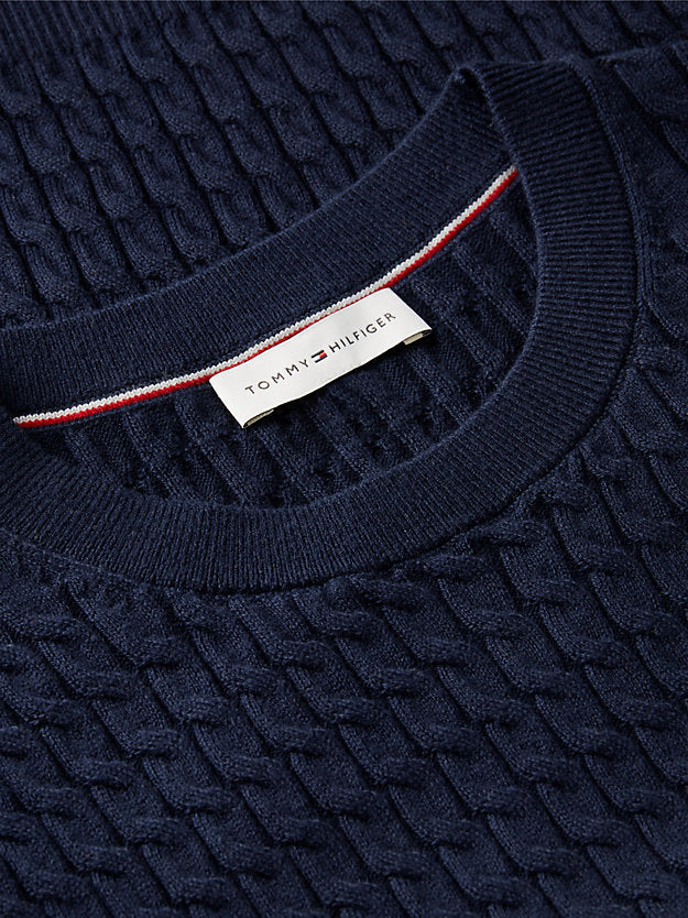 Cable Knit Crew Neck Jumper