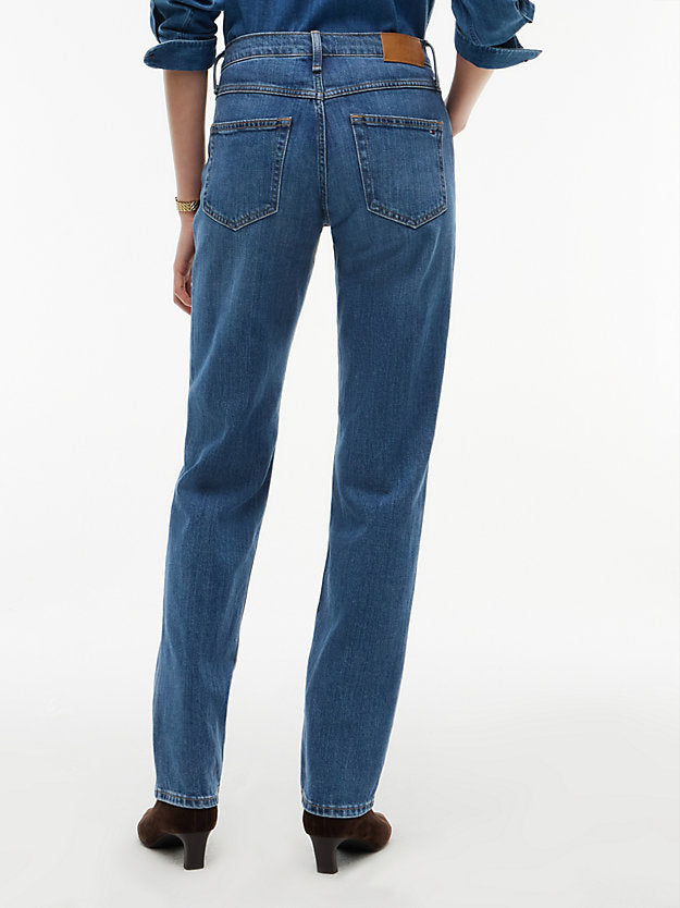 Mid Rise Classic Straight Jeans