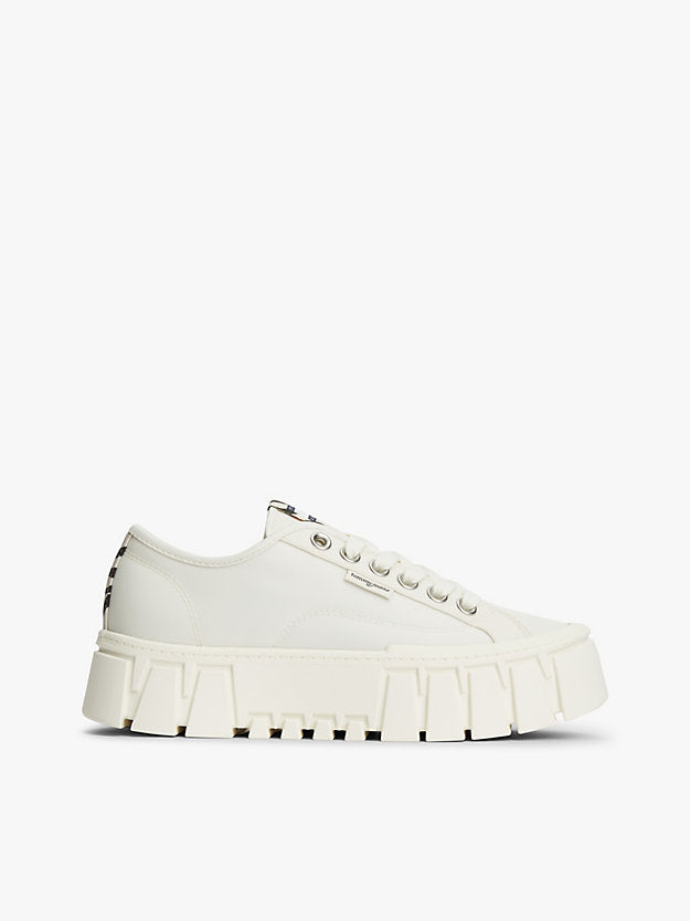 Zebra Print Logo Platform Cupsole Trainers