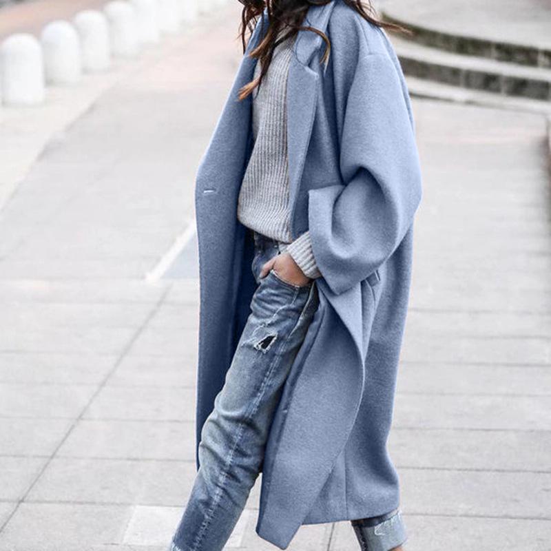 🔥Nur noch 36 Stück auf Lager – Oversize Retro Freizeit Windbreaker Einfarbig Warmer Mantel