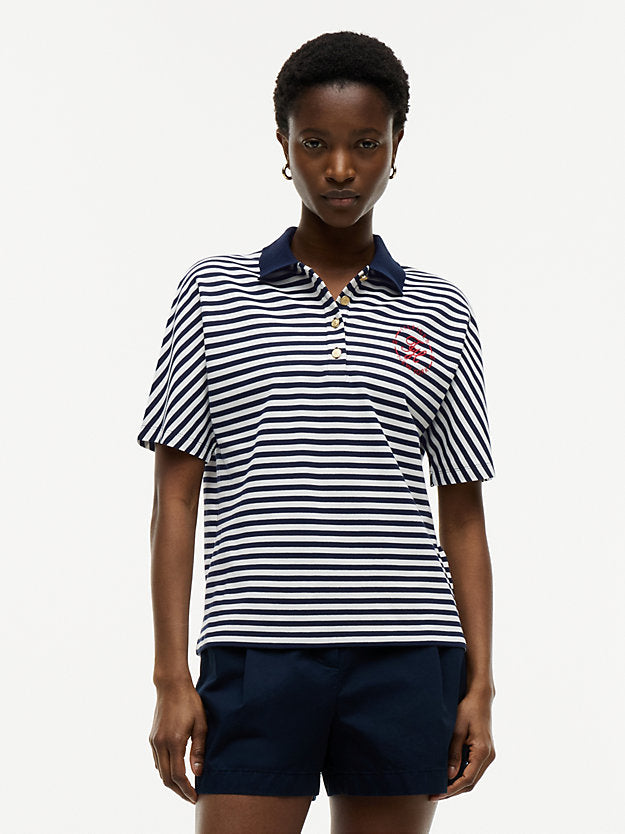 Regular Fit Gold-Tone Button Polo Shirt