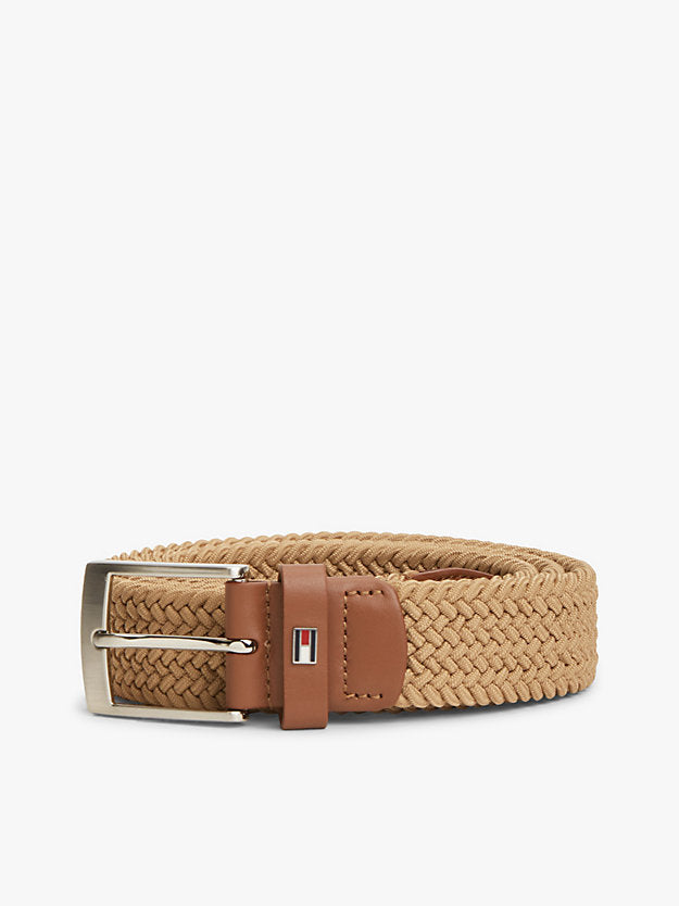 Square Buckle Elastic Webbing Belt