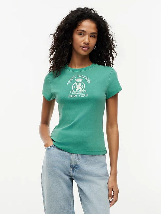 Washed Crest Slim T-Shirt