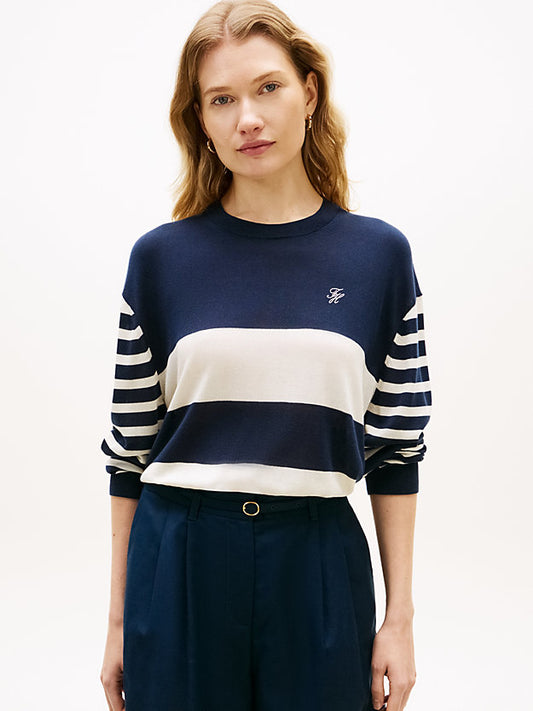 Relaxed Crew Neck Jumper WiSilk