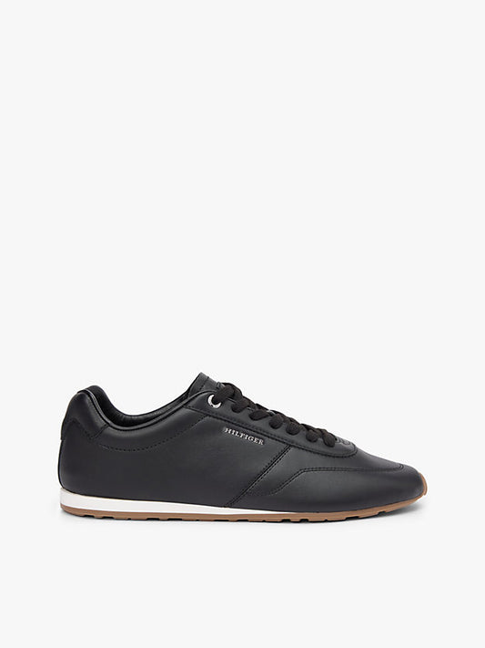 Low Profile Logo Leather Trainers