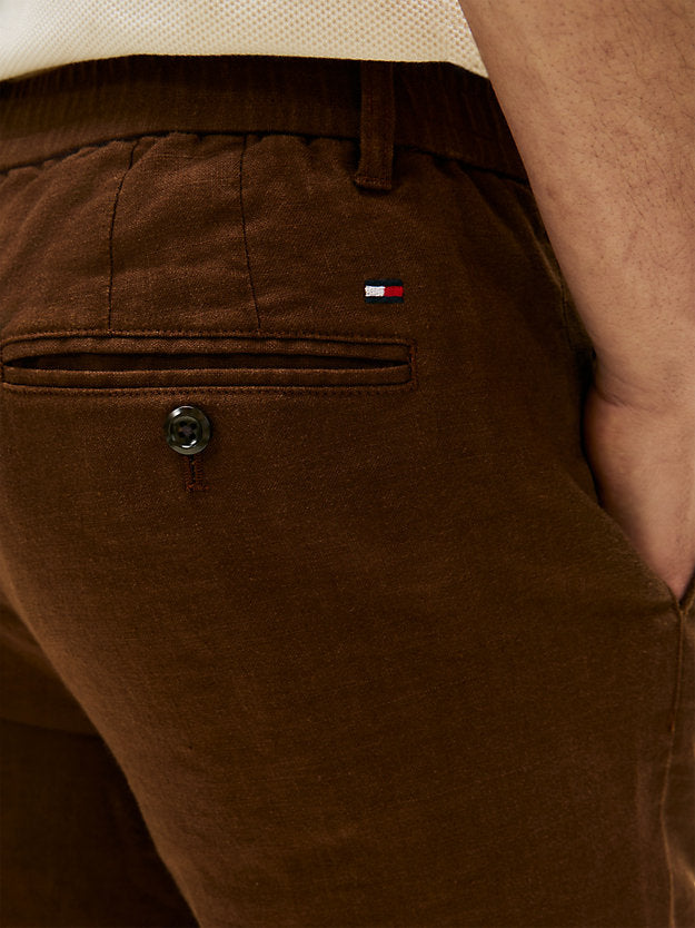 Denton Straight Leg Linen Blend Chinos