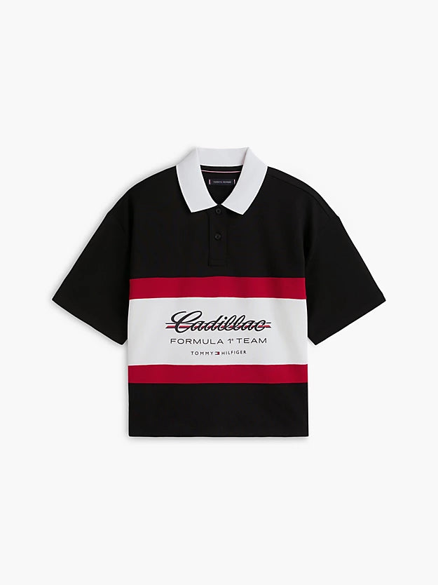 1 Team Logo Boxy Polo Shirt