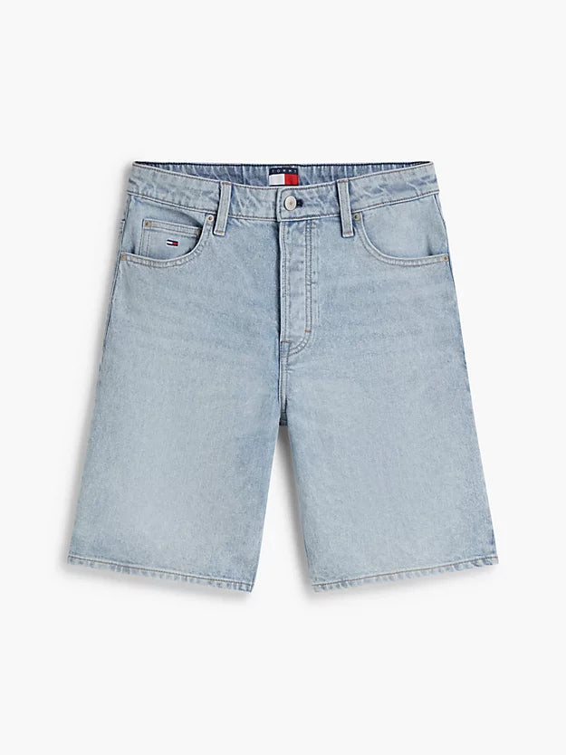 Relaxed Denim Bermuda Shorts